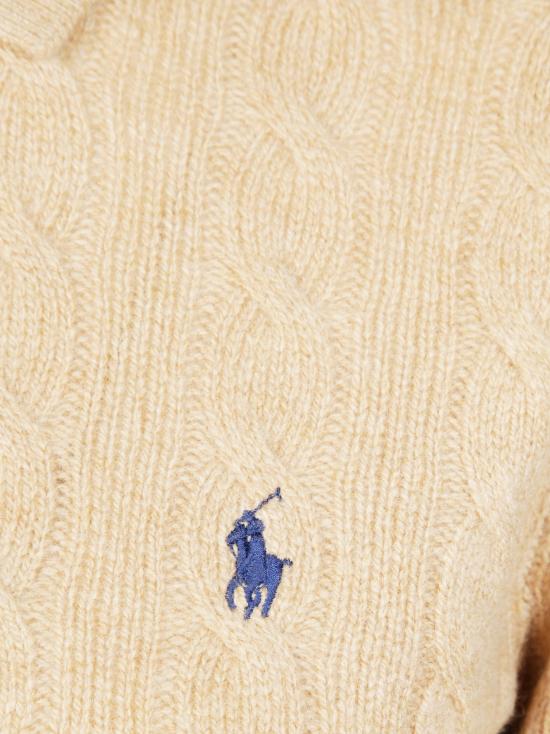 26FW 폴로 랄프로렌 케이블 폴로 니트 211972132002 COLLECTION CAMEL MELANGE BEIGE - POLO RALPH LAUREN