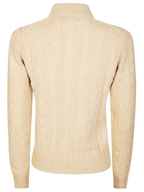 26FW 폴로 랄프로렌 케이블 폴로 니트 211972132002 COLLECTION CAMEL MELANGE BEIGE - POLO RALPH LAUREN