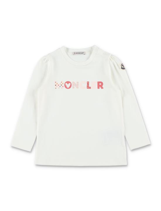 25FW [키즈] 몽클레어 티셔츠 K29518D0000689AUM 034 Bianco