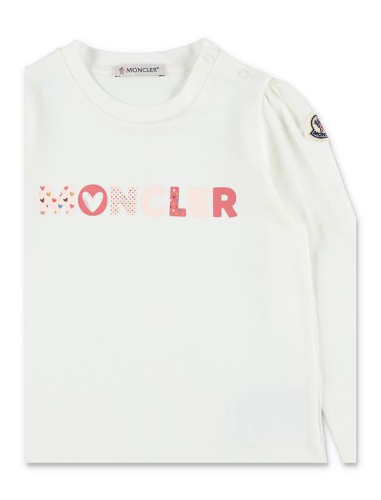 25FW [키즈] 몽클레어 티셔츠 K29518D0000689AUM 034 Bianco - MONCLER