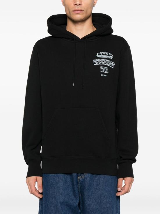 25FW 칼하트 WIP 후드 샌드위치 스웨트셔츠 I035277 36AXX Black - CARHARTT WIP