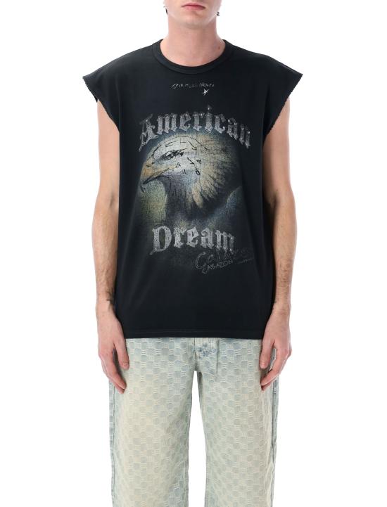 25SS 미스비헤이브 민소매 티셔츠 250M214 BLACK WASHED BLACK