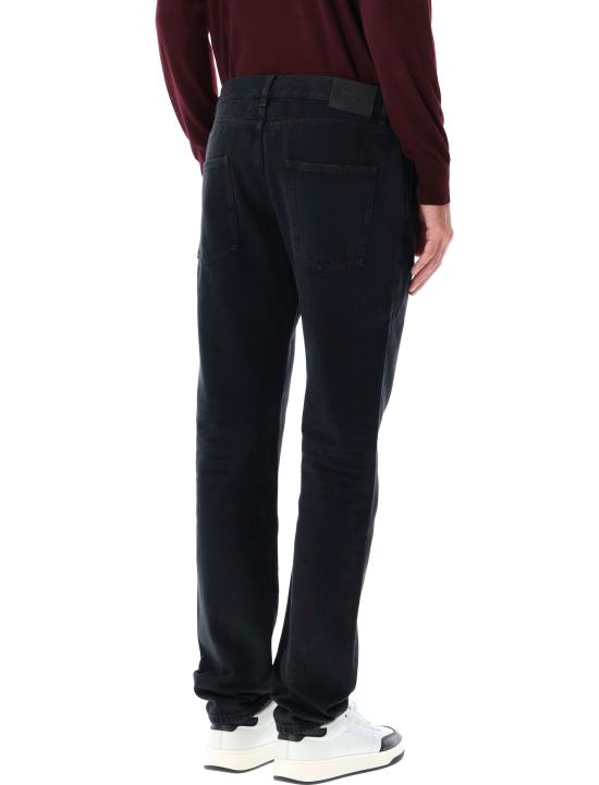 25FW 생로랑 데님 팬츠 842995Y16PG 1290 CARBON BLACK - SAINT LAURENT