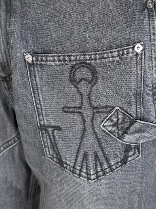 25FW JW앤더슨 트위스트 워크웨어 진 DT0102PG1745 929 GRIGIO - JW ANDERSON