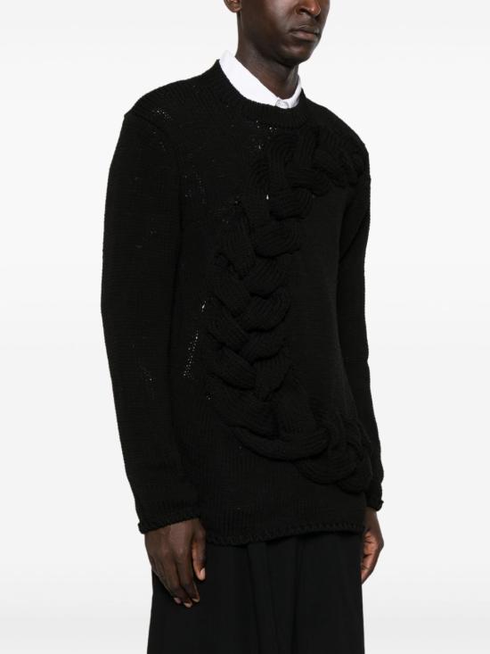  옴므 플러스 긴팔 티셔츠 N009 0511 Black - HOMME PLUS