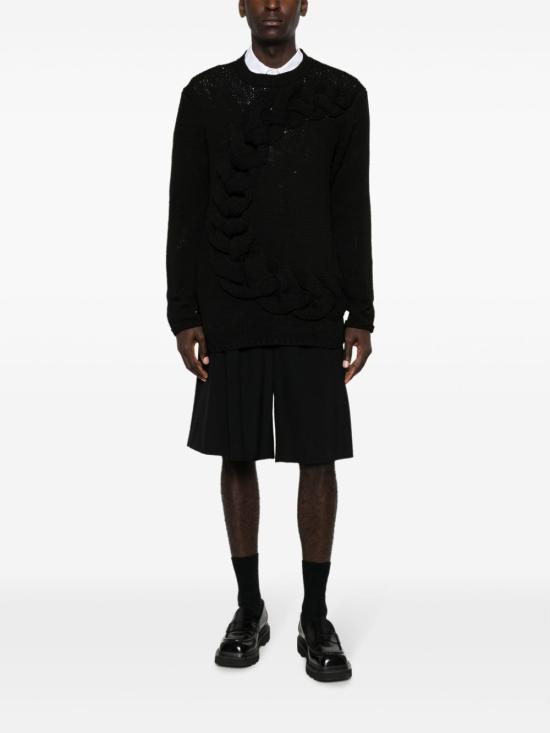  옴므 플러스 긴팔 티셔츠 N009 0511 Black - HOMME PLUS