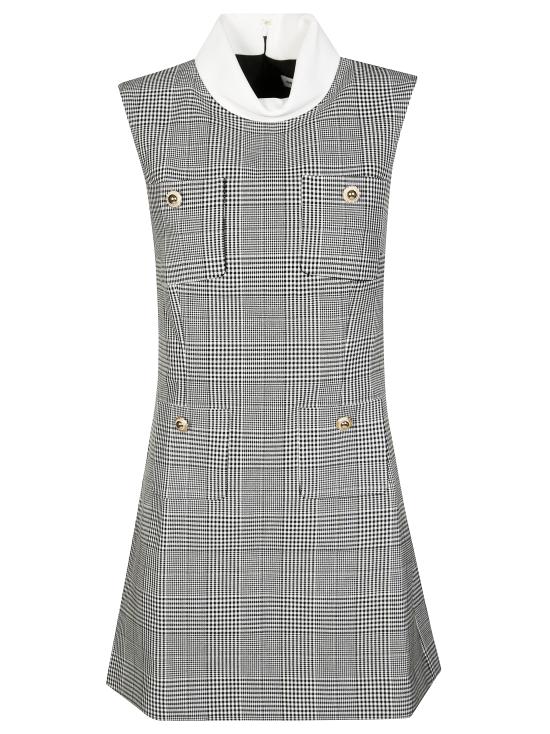 25FW 셀프 포트레이트 숏 원피스 PF25016SBW BLACK AND WHITE NERO