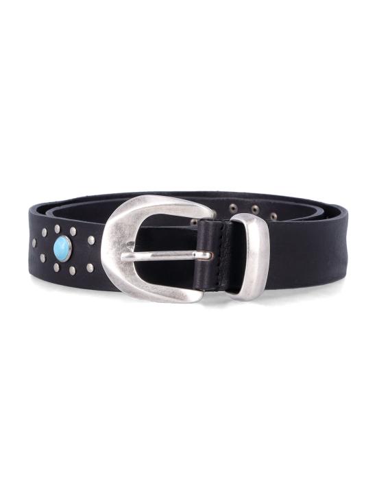 26SS 파브리치오 만치니 가죽 벨트 8502NORVEGIA NERO Nero - FABRIZIO MANCINI