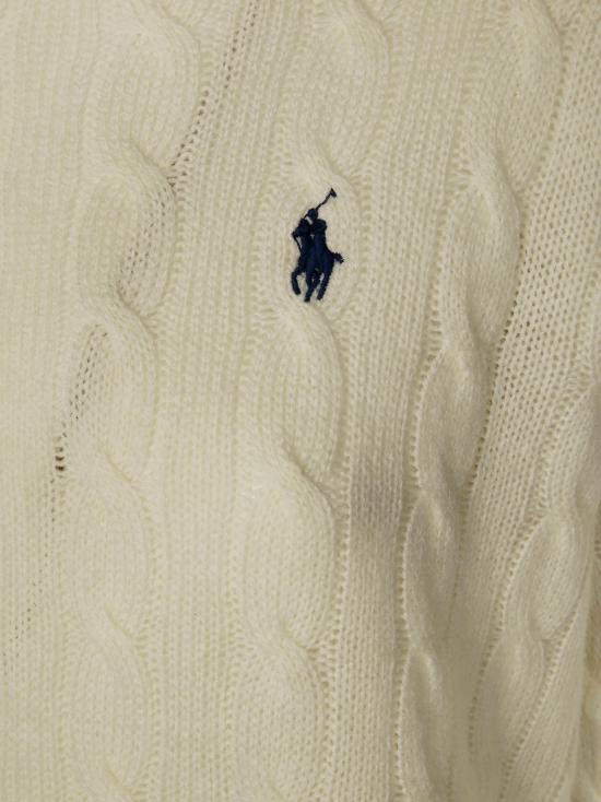25FW 폴로 랄프로렌 폴로 자수 케이블 니트 스웨터 211972115004 AUTHENTIC CREAM BIANCO - POLO RALPH LAUREN