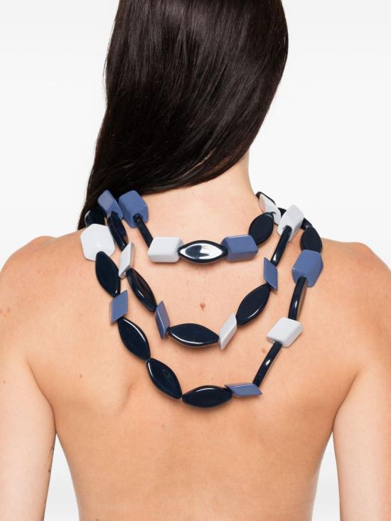 25FW 엠포리오 아르마니 목걸이/팬던트 EW002859 AF19370MB347 Blue - EMPORIO ARMANI