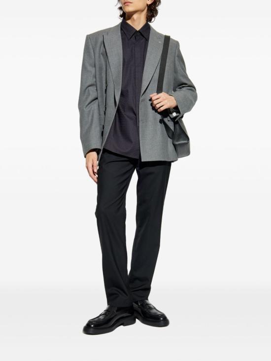 25FW 엠포리오 아르마니 긴팔 셔츠 EM003755 AF18123FC203 Black - EMPORIO ARMANI