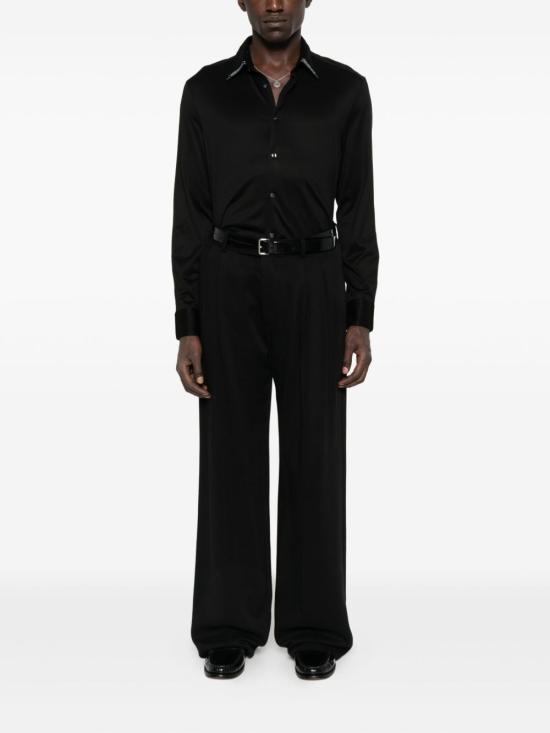 25FW 엠포리오 아르마니 긴팔 셔츠 EM003055 AF10761UC001 Black - EMPORIO ARMANI