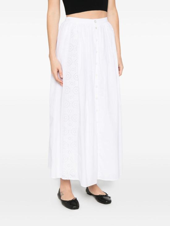 25FW 셀린느 미디 스커트 RJ03G 658R01BC White - CELINE