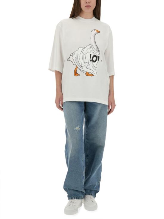 25FW 모스키노 탑 07155541 1001 White - MOSCHINO