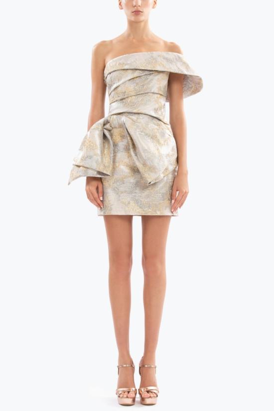  사이드 코베이시 숏 원피스 브로케이드 숏 드레스 - SAIID KOBEISY