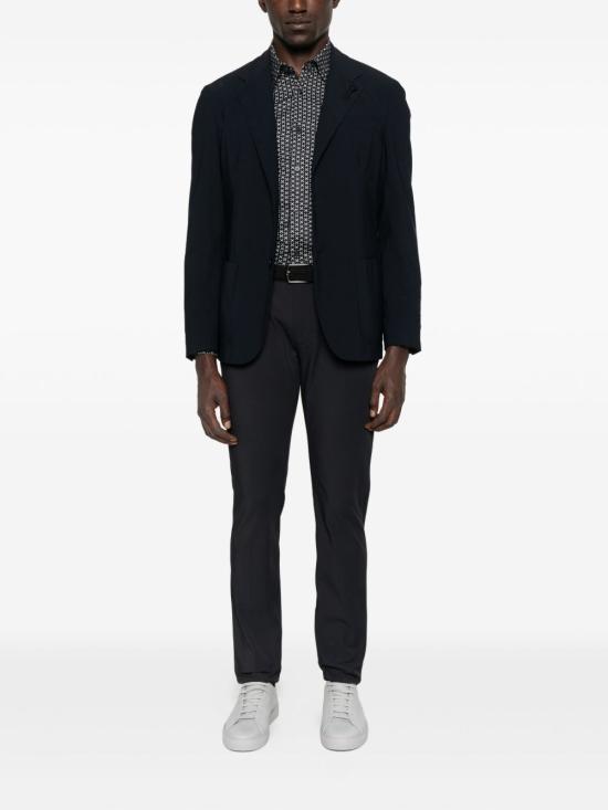 25FW 엠포리오 아르마니 긴팔 셔츠 EM001537 AF14130FB323 Blue - EMPORIO ARMANI