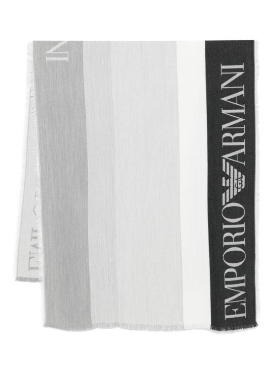 25FW 엠포리오 아르마니 멀티컬러 버티컬 밴드 스톨 EW003370 AF20580FC011 Black