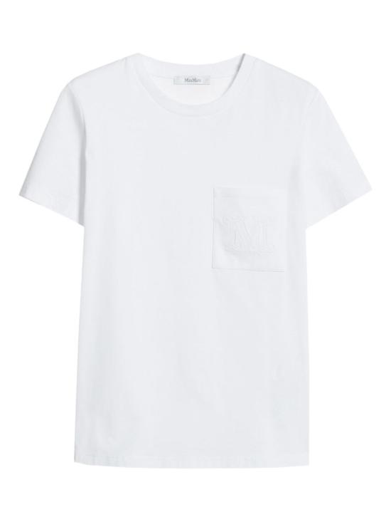 25FW 막스마라 반팔 티셔츠 21946041600 001 White