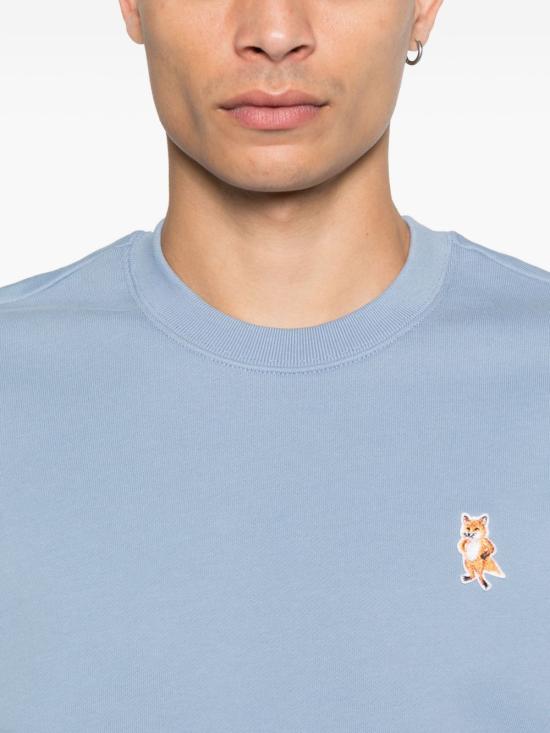 25FW 메종키츠네 긴팔 티셔츠 PM00311 KM03410331 Clear Blue - MAISON KITSUNE