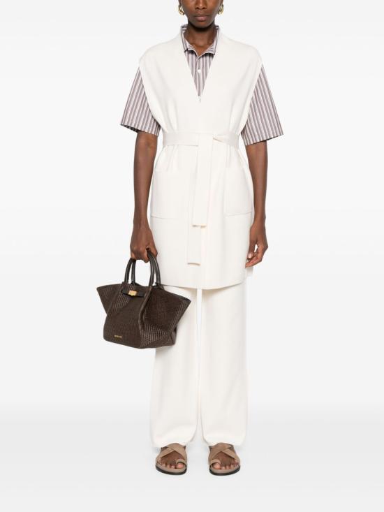 25FW 막스마라 스트레이트 팬츠 26336011600 001 White - MAX MARA