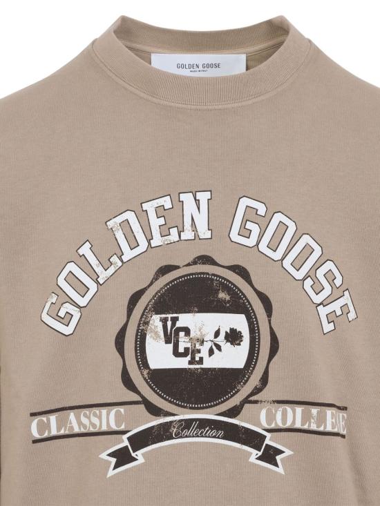 25FW 골든구스 긴팔 티셔츠 GMP01223 P00214415200 Beige - GOLDEN GOOSE