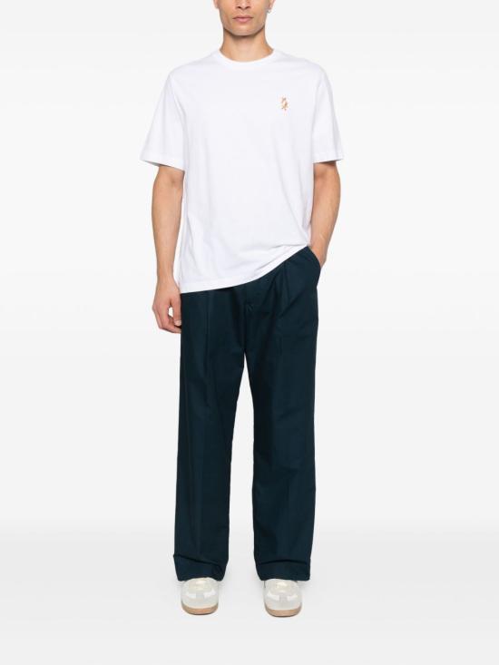 25FW 메종키츠네 스탠딩 폭스 컴포트 티셔츠 PM00123 KJ7026P100 White - MAISON KITSUNE