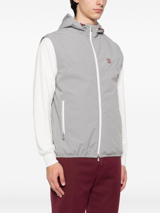 25FW 브루넬로 쿠치넬리 베스트 MM49A7432G C1704 Grey - BRUNELLO CUCINELLI