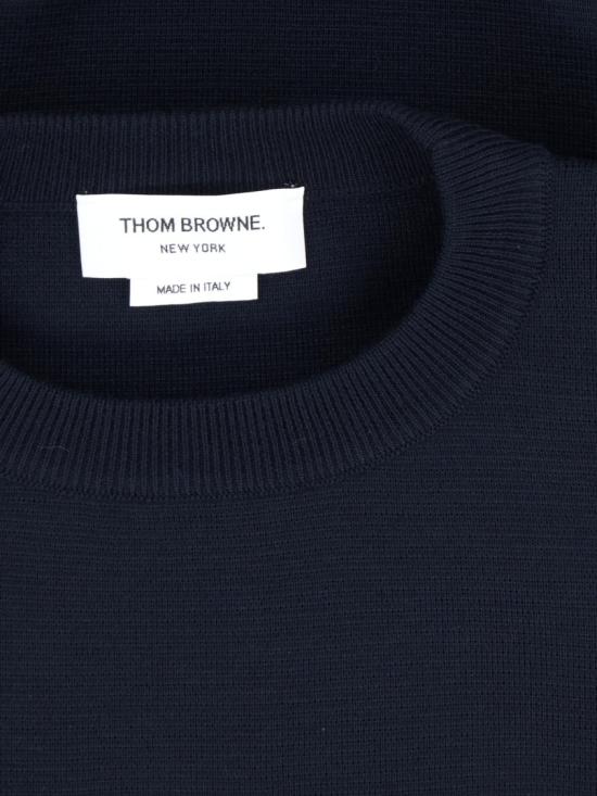25FW 톰브라운 스웨터 MKA189A 00014415 Blue - THOM BROWNE