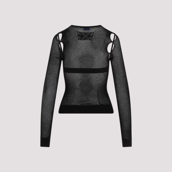  오프화이트 넷 애로우 브라렛 탑 OWHT020S24KNI001 Black - OFF WHITE