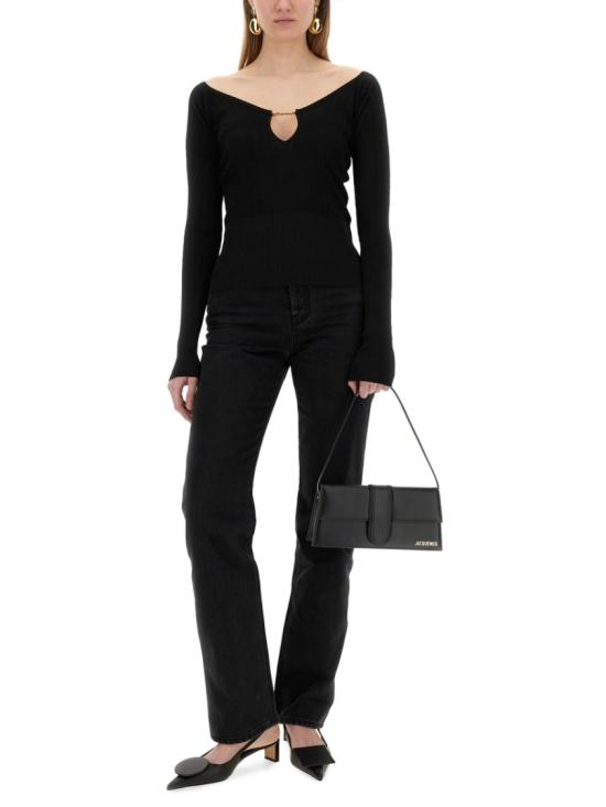 25SS 자크뮈스 긴팔 티셔츠 241KN357 2358990 Black - JACQUEMUS