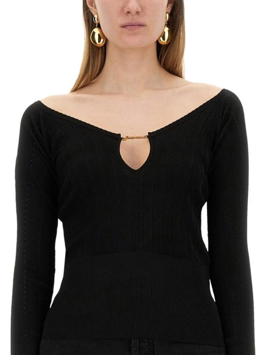 25SS 자크뮈스 긴팔 티셔츠 241KN357 2358990 Black - JACQUEMUS