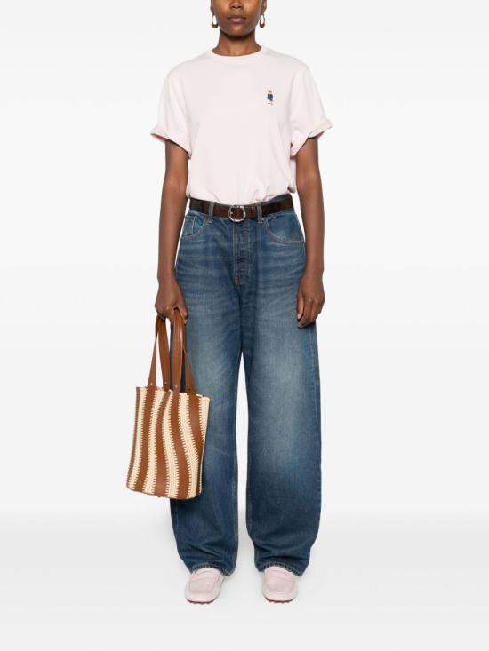 25FW 메종키츠네 드레스드 폭스 컴포트 티셔츠 PW00121 KJ01190327 Pink - MAISON KITSUNE