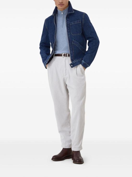 25FW 브루넬로 쿠치넬리 스웨터 M2200124 CFF33 Clear Blue - BRUNELLO CUCINELLI