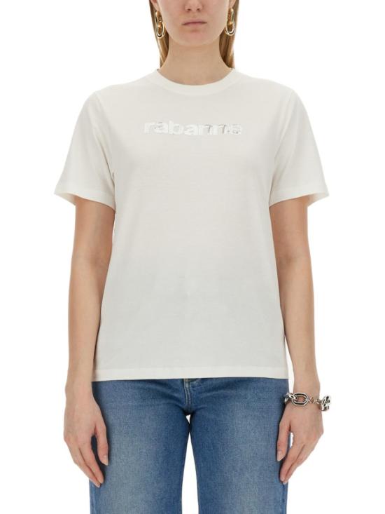  파코라반 반팔 티셔츠 24PJTE145CO0481 P112 White