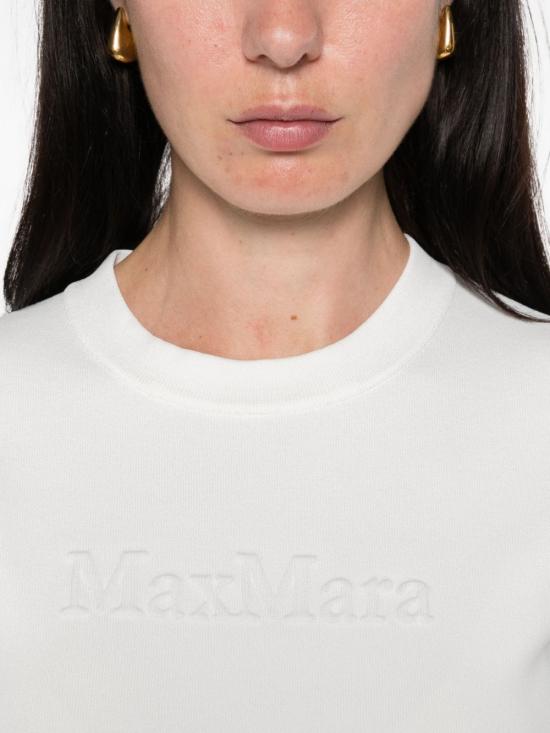 25FW 막스마라 반팔 티셔츠 21366068600 001 White - MAX MARA