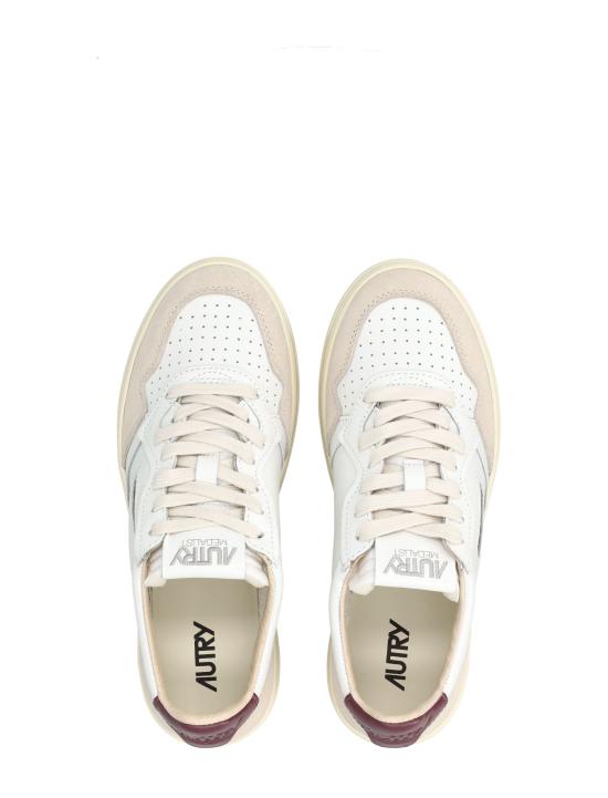 25FW 오트리 메달리스트 로우 스니커즈 AULWLS03 WB WHITE BURGUNDY - AUTRY