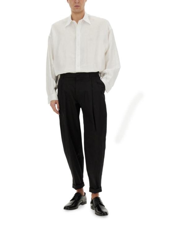 25SS 돌체앤가바나 스트레이트 팬츠 GP10DT FUFNVN0000 Black - DOLCE & GABBANA