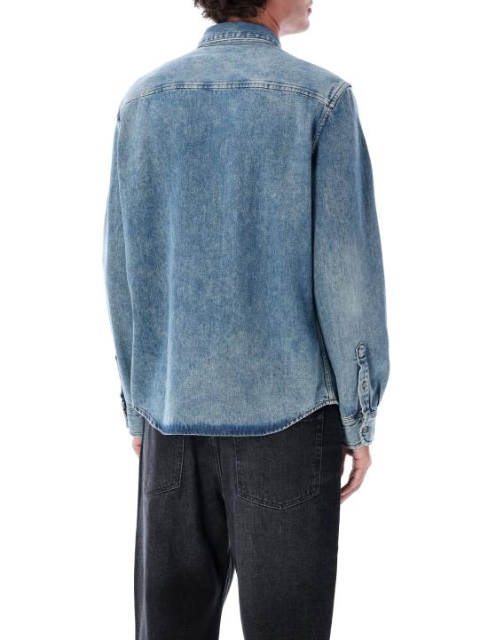 26SS 아미 반팔 티셔츠 USH786DE0056 480 MED BLUE - AMI