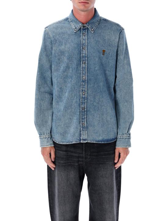 26FW 아미 데님 셔츠 USH786DE0056 480 BLUE USED - AMI