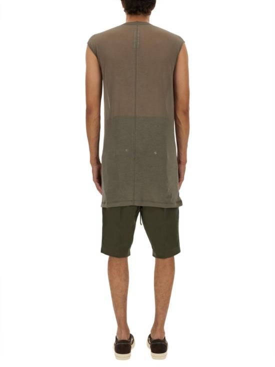 25FW 릭 오웬스 반팔 티셔츠 RU02E1157 UC34 Brown - RICK OWENS
