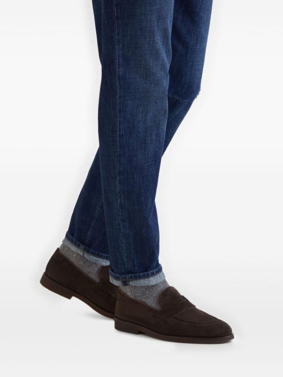 25FW 브루넬로 쿠치넬리 로퍼 MZUPEAE705 C7284 Black - BRUNELLO CUCINELLI