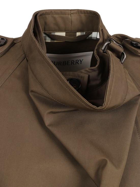 25FW 버버리 본딩 코튼 트렌치 케이프 8113209 C1764 Brown - BURBERRY