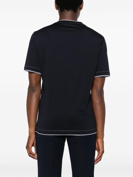 25FW 브루넬로 쿠치넬리 반팔 티셔츠 M0B137451G CW893 Blue - BRUNELLO CUCINELLI