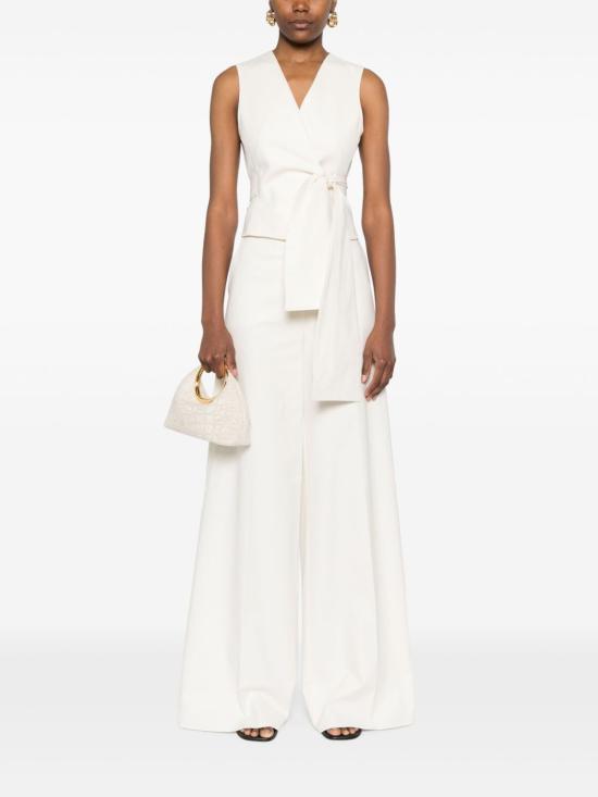 25FW 막스마라 스트레이트 팬츠 21136011600 005 White - MAX MARA