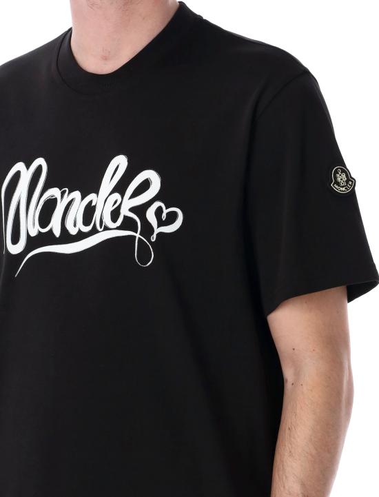 25FW 몽클레어 X 에드워드 에닌풀 반팔 티셔츠 8C0000189AUG 999 Nero - MONCLER X EDWARD ENNINFUL