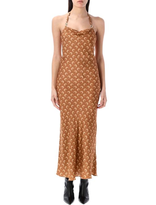 25SS 마린세르 미디 원피스 WDR302BCWOV0060 BG70 DARK CAMEL