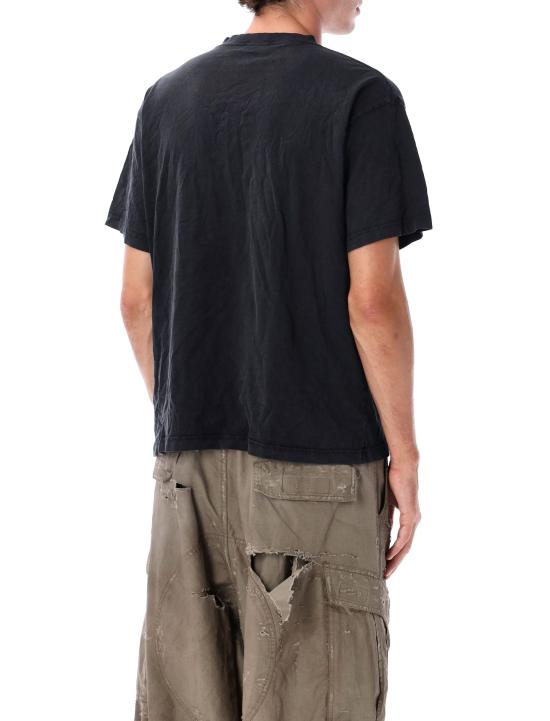 25FW 발렌시아가 반팔 티셔츠 850261TTVC7 1041 FADED WASHED BLACK - BALENCIAGA