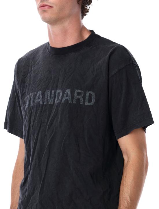 25FW 발렌시아가 반팔 티셔츠 850261TTVC7 1041 FADED WASHED BLACK - BALENCIAGA