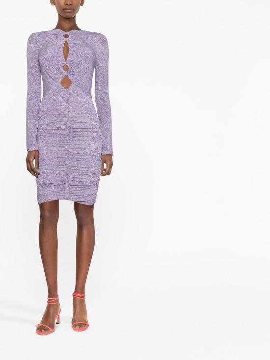  이자벨마랑 숏 원피스 RO0076FA A1K32I JANAUTVI Purple - ISABEL MARANT