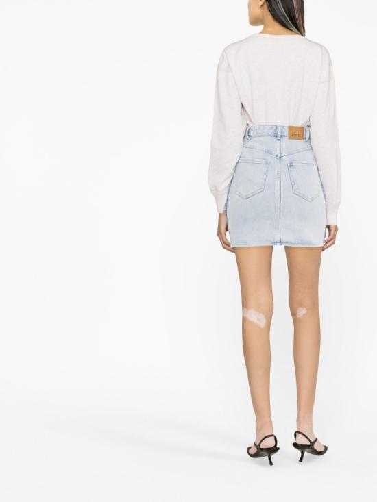  이자벨마랑 미디 스커트 JU0037FA A1H24I VABELIA30LU Clear Blue - ISABEL MARANT